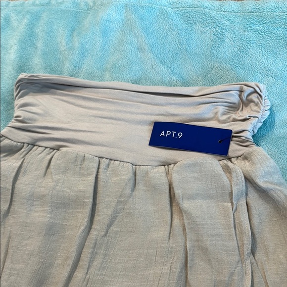 Apt. 9 Beige Midi Wrap Skirt Asymmetrical High-Low - Picture 2 of 11